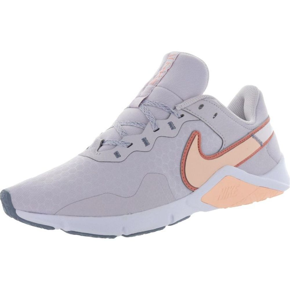 Nike Womens Legend Essential 2 Gray Fitness Performance Sneakers Shoes NWOB